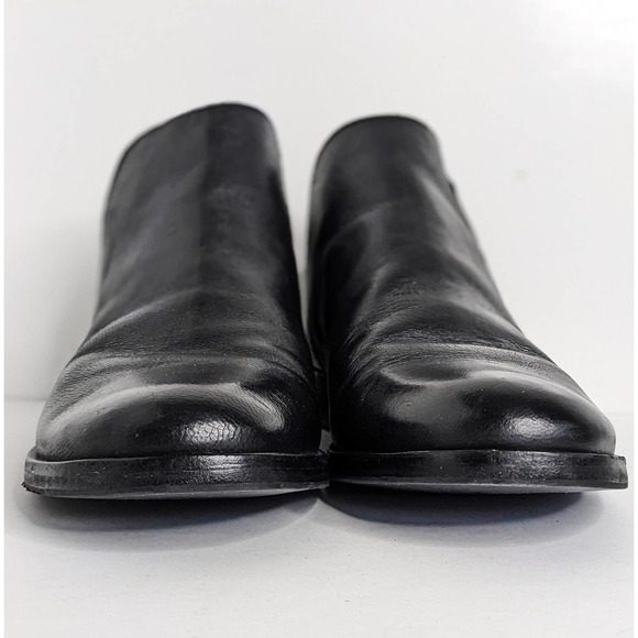 Frye Shootie Elyssa Leather Ankle Booties Low Heel Comfort Shoe Black Size 9.5 - Picture 6 of 14